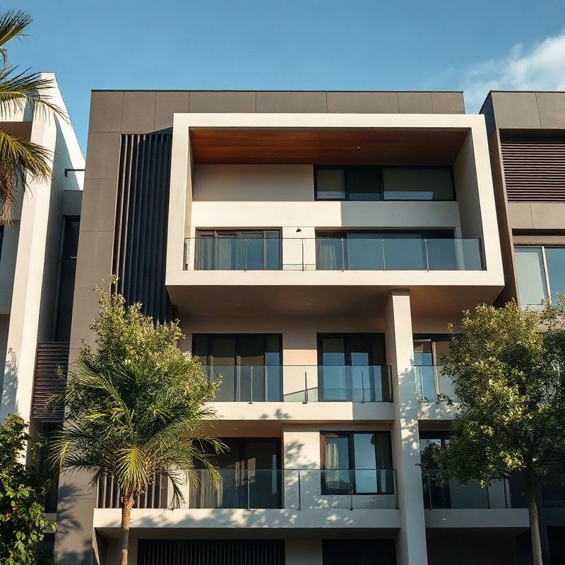 Fachada de edifício residencial moderno em Pinheiros, São Paulo